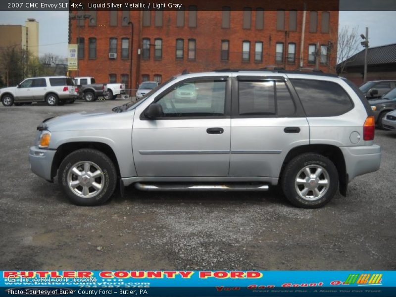 Liquid Silver Metallic / Light Gray 2007 GMC Envoy SLT 4x4