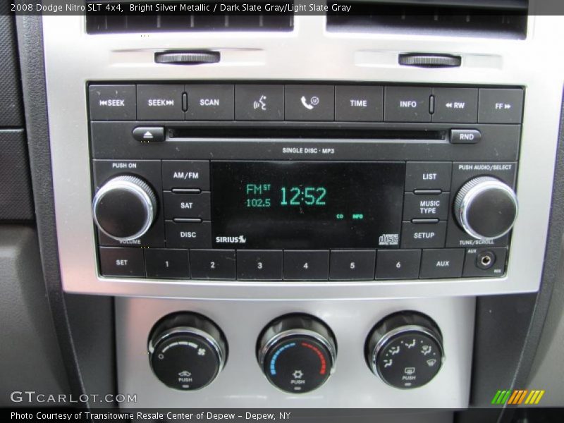 Bright Silver Metallic / Dark Slate Gray/Light Slate Gray 2008 Dodge Nitro SLT 4x4