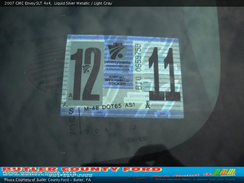 Liquid Silver Metallic / Light Gray 2007 GMC Envoy SLT 4x4