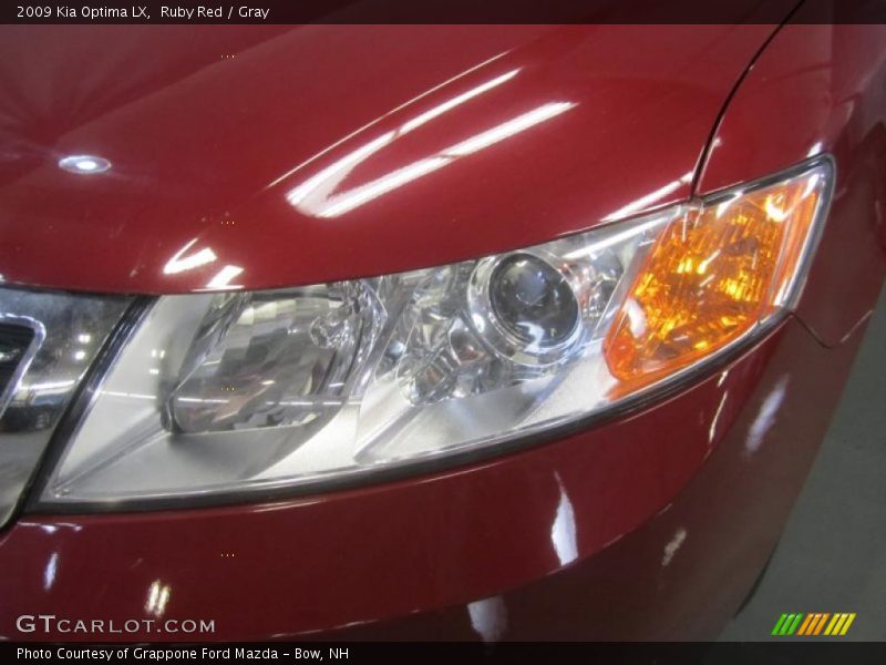 Ruby Red / Gray 2009 Kia Optima LX
