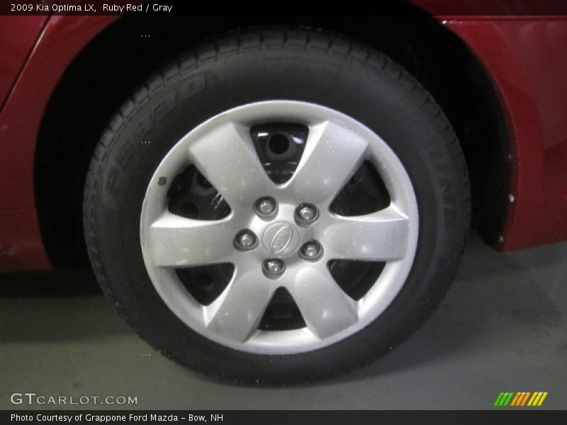 Ruby Red / Gray 2009 Kia Optima LX