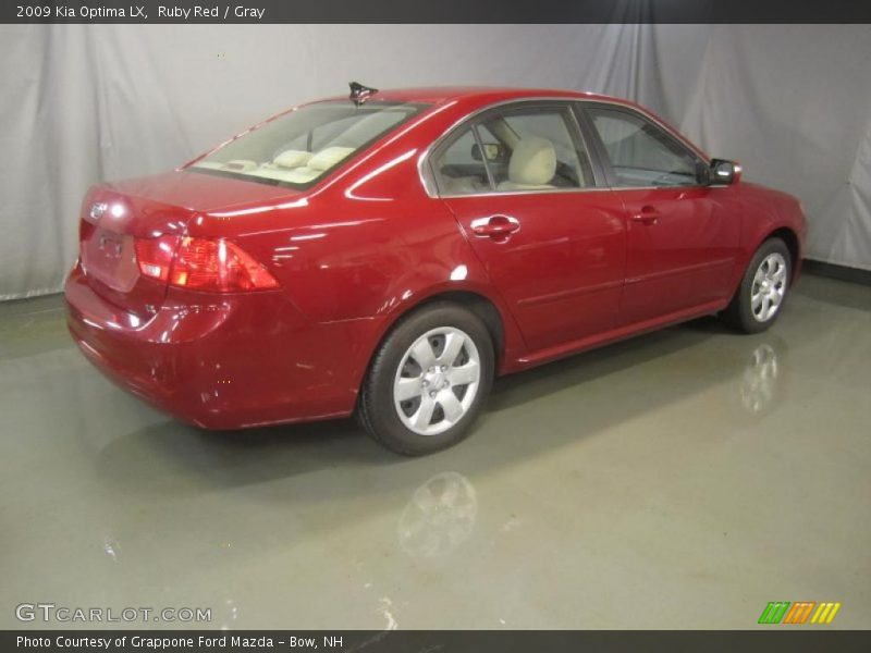 Ruby Red / Gray 2009 Kia Optima LX