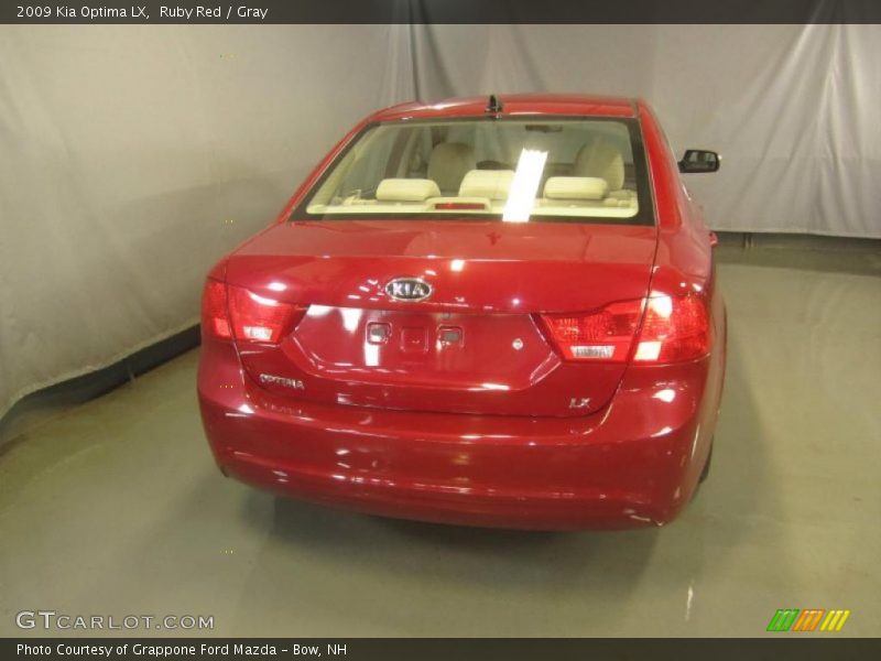 Ruby Red / Gray 2009 Kia Optima LX