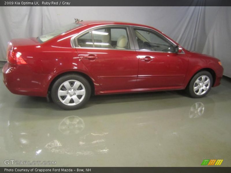 Ruby Red / Gray 2009 Kia Optima LX