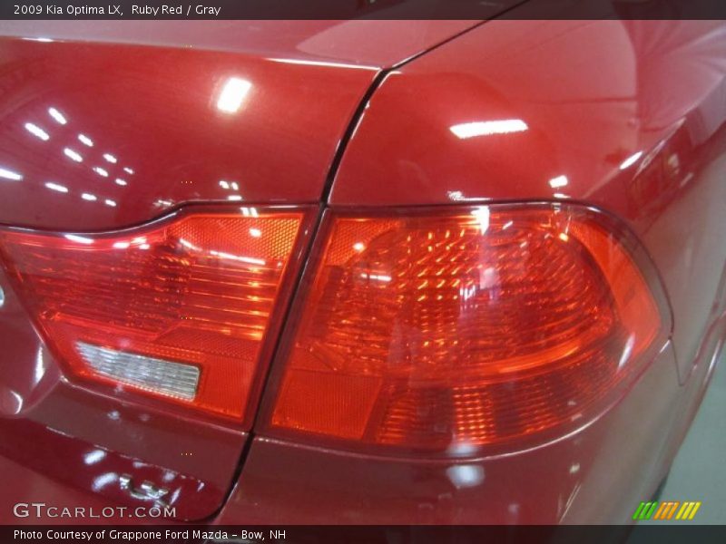 Ruby Red / Gray 2009 Kia Optima LX