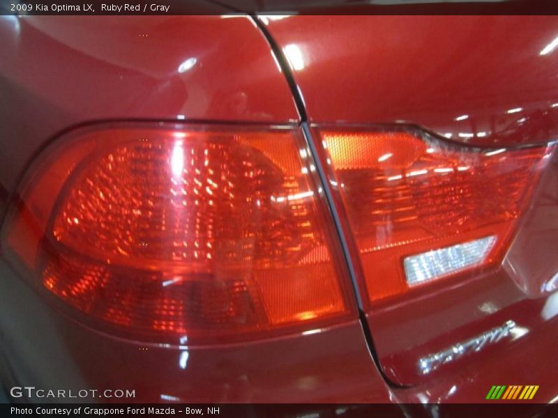 Ruby Red / Gray 2009 Kia Optima LX