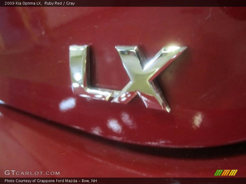 Ruby Red / Gray 2009 Kia Optima LX