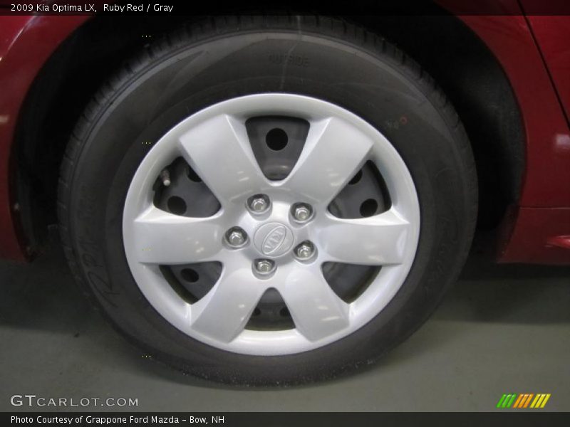 Ruby Red / Gray 2009 Kia Optima LX