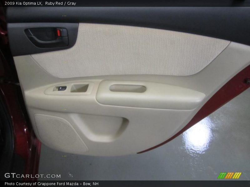 Ruby Red / Gray 2009 Kia Optima LX