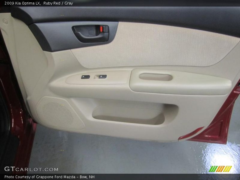 Ruby Red / Gray 2009 Kia Optima LX