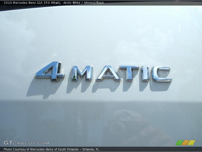 Arctic White / Almond/Black 2010 Mercedes-Benz GLK 350 4Matic