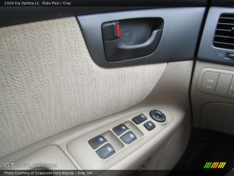 Ruby Red / Gray 2009 Kia Optima LX