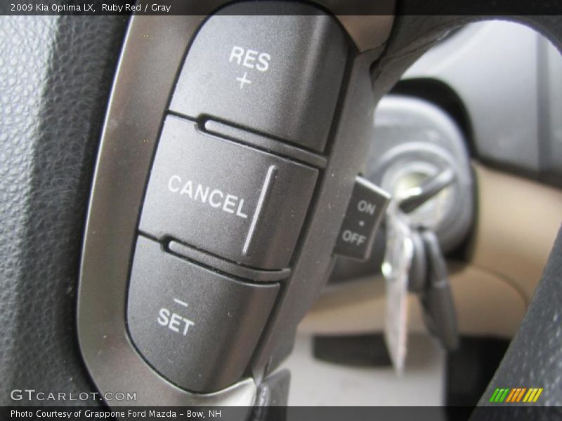 Ruby Red / Gray 2009 Kia Optima LX