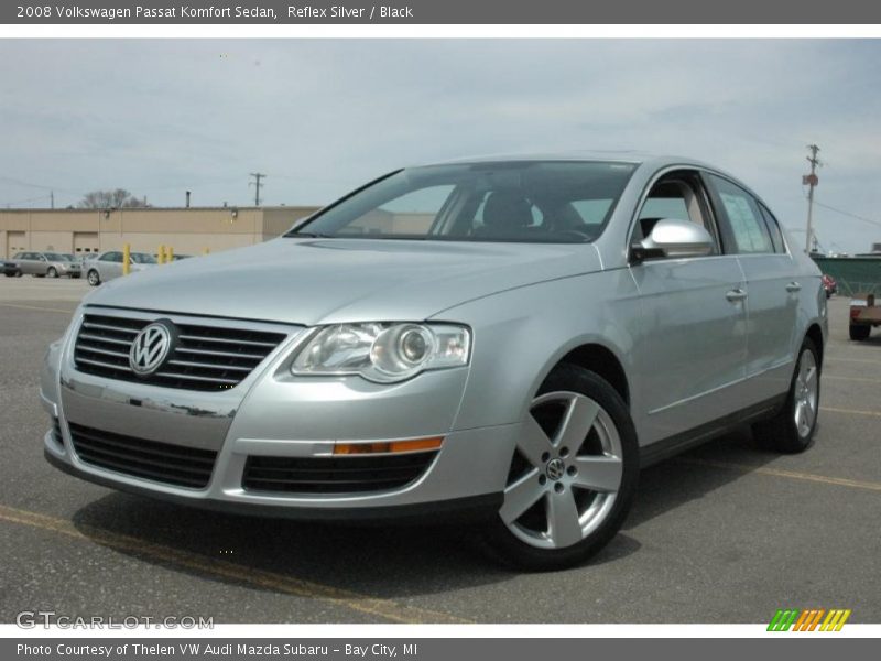 Reflex Silver / Black 2008 Volkswagen Passat Komfort Sedan