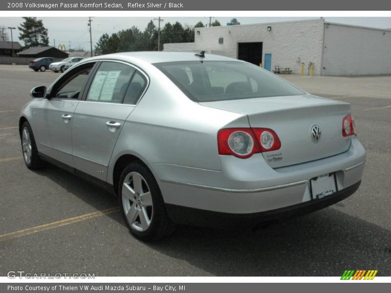 Reflex Silver / Black 2008 Volkswagen Passat Komfort Sedan