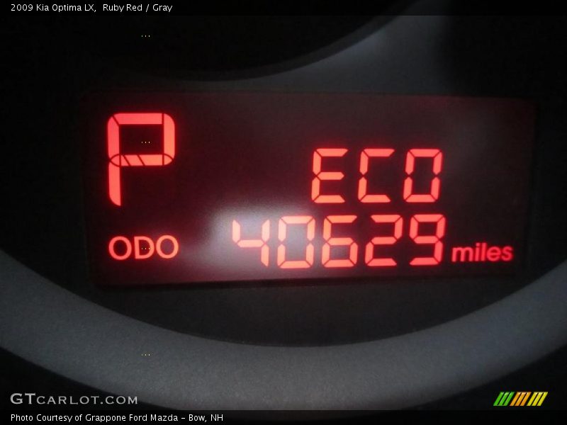 Ruby Red / Gray 2009 Kia Optima LX