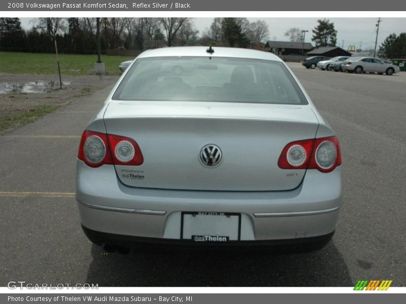 Reflex Silver / Black 2008 Volkswagen Passat Komfort Sedan