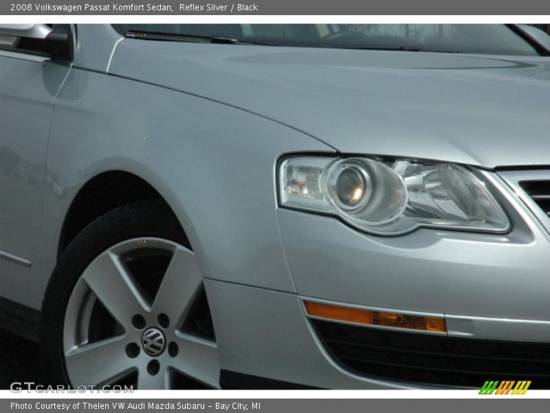 Reflex Silver / Black 2008 Volkswagen Passat Komfort Sedan