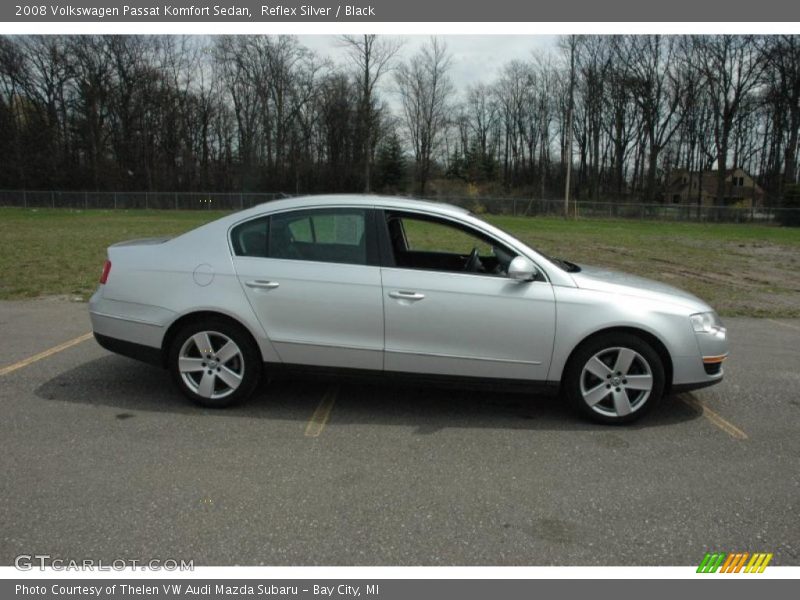 Reflex Silver / Black 2008 Volkswagen Passat Komfort Sedan