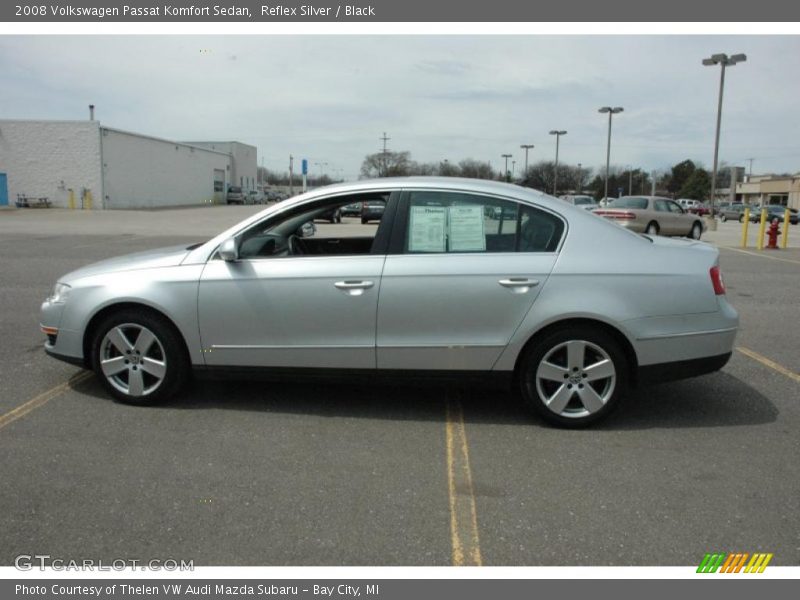 Reflex Silver / Black 2008 Volkswagen Passat Komfort Sedan