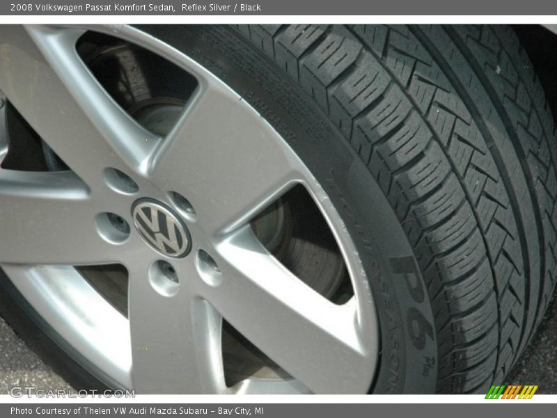 Reflex Silver / Black 2008 Volkswagen Passat Komfort Sedan