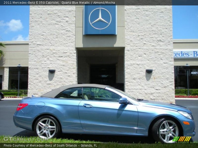 Quartz Blue Metallic / Almond/Mocha 2011 Mercedes-Benz E 350 Cabriolet