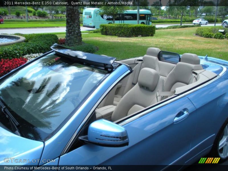 Quartz Blue Metallic / Almond/Mocha 2011 Mercedes-Benz E 350 Cabriolet