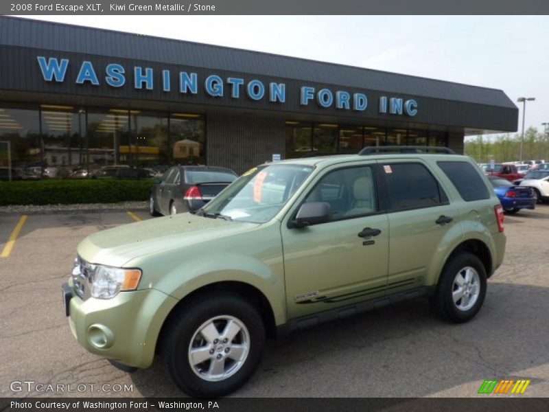 Kiwi Green Metallic / Stone 2008 Ford Escape XLT