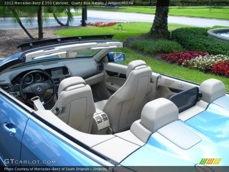 Quartz Blue Metallic / Almond/Mocha 2011 Mercedes-Benz E 350 Cabriolet