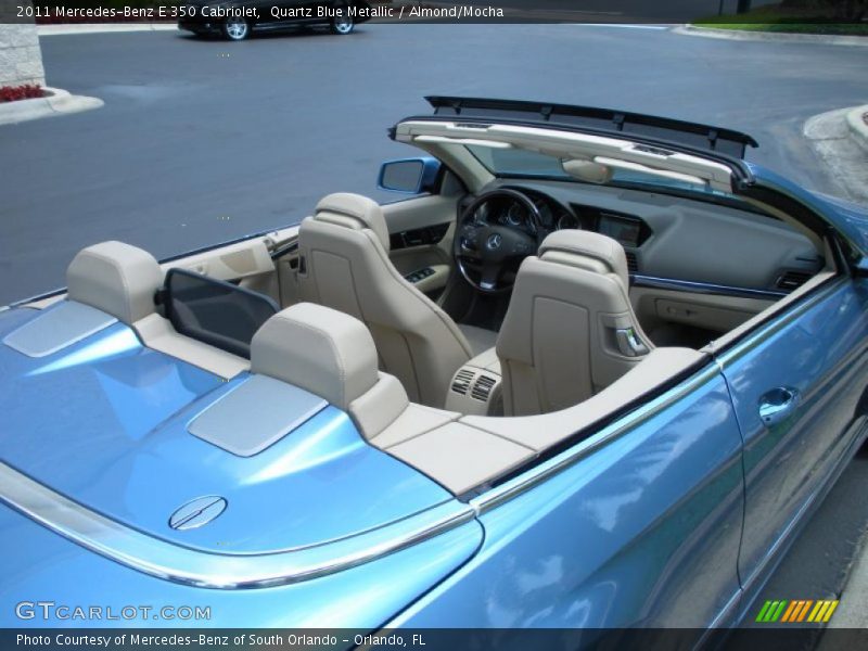 Quartz Blue Metallic / Almond/Mocha 2011 Mercedes-Benz E 350 Cabriolet