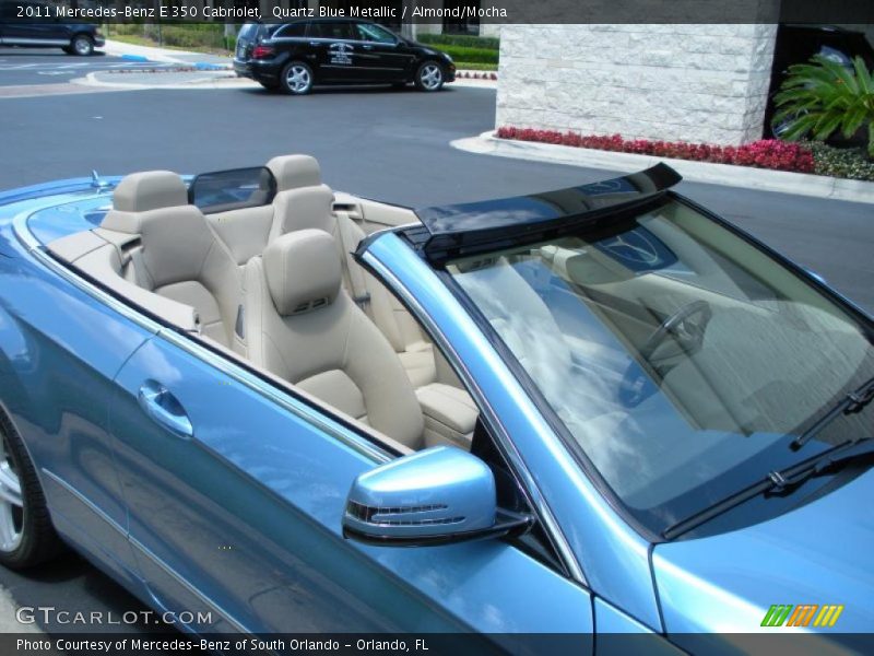 Quartz Blue Metallic / Almond/Mocha 2011 Mercedes-Benz E 350 Cabriolet