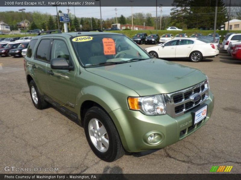 Kiwi Green Metallic / Stone 2008 Ford Escape XLT