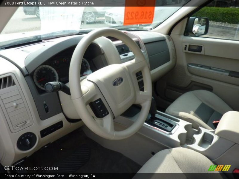 Kiwi Green Metallic / Stone 2008 Ford Escape XLT