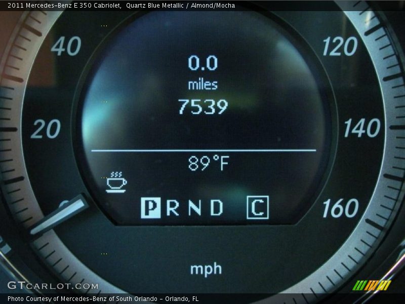 Quartz Blue Metallic / Almond/Mocha 2011 Mercedes-Benz E 350 Cabriolet