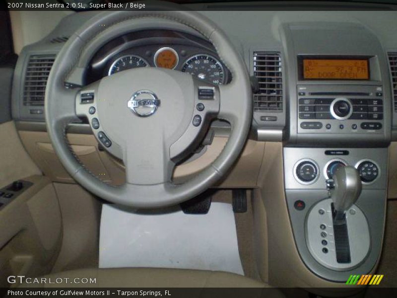 Super Black / Beige 2007 Nissan Sentra 2.0 SL