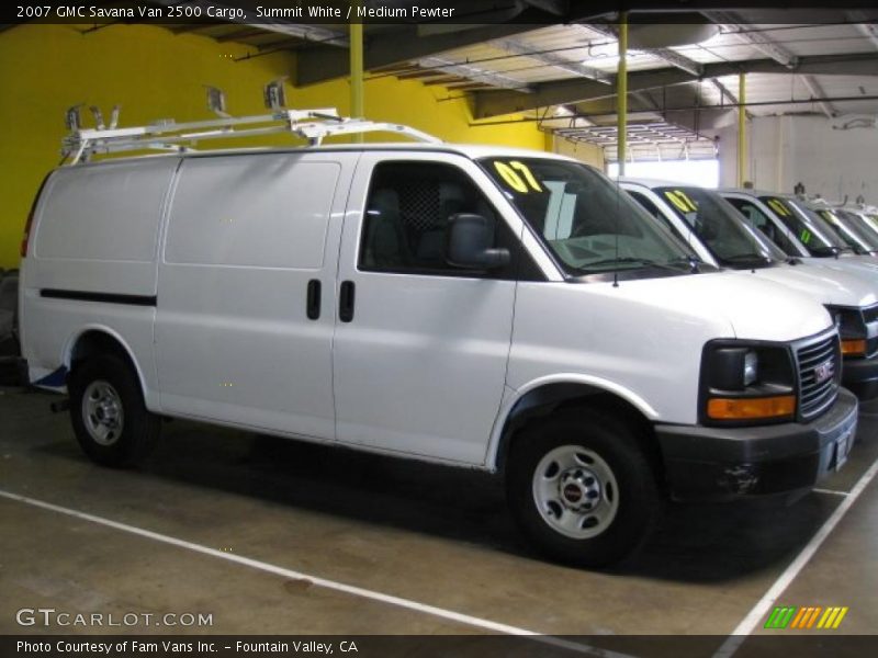 Summit White / Medium Pewter 2007 GMC Savana Van 2500 Cargo