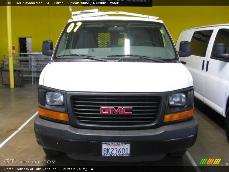 Summit White / Medium Pewter 2007 GMC Savana Van 2500 Cargo