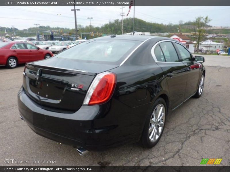 Tuxedo Black Metallic / Sienna/Charcoal 2010 Lincoln MKS EcoBoost AWD