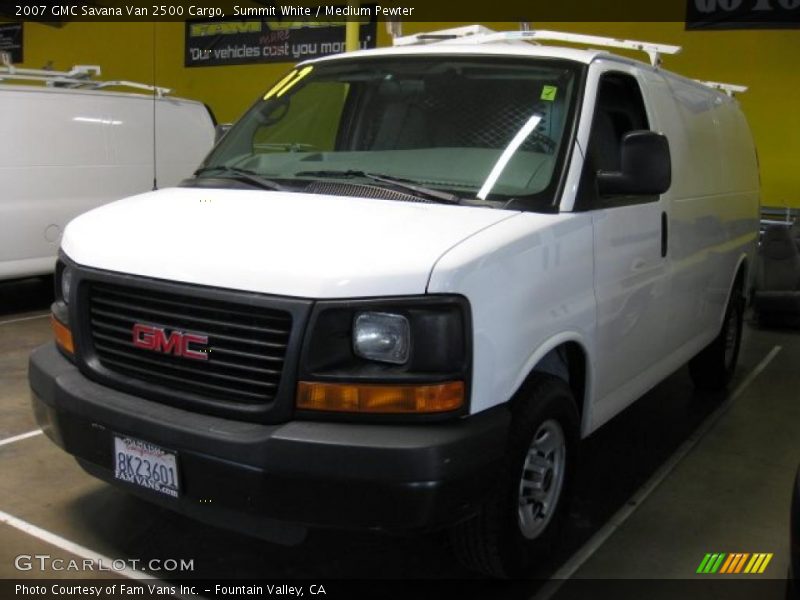Summit White / Medium Pewter 2007 GMC Savana Van 2500 Cargo