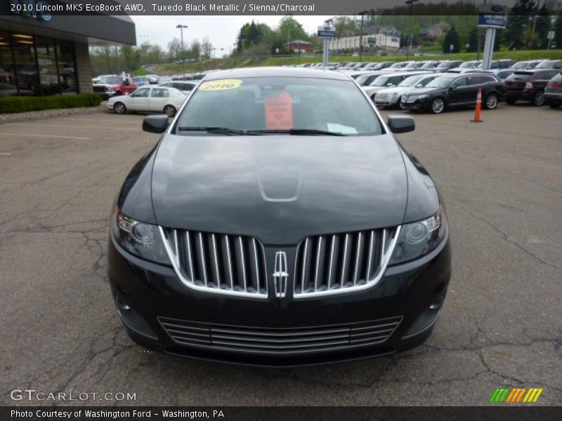 Tuxedo Black Metallic / Sienna/Charcoal 2010 Lincoln MKS EcoBoost AWD