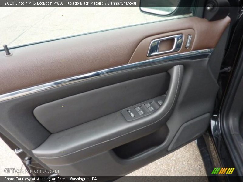 Tuxedo Black Metallic / Sienna/Charcoal 2010 Lincoln MKS EcoBoost AWD