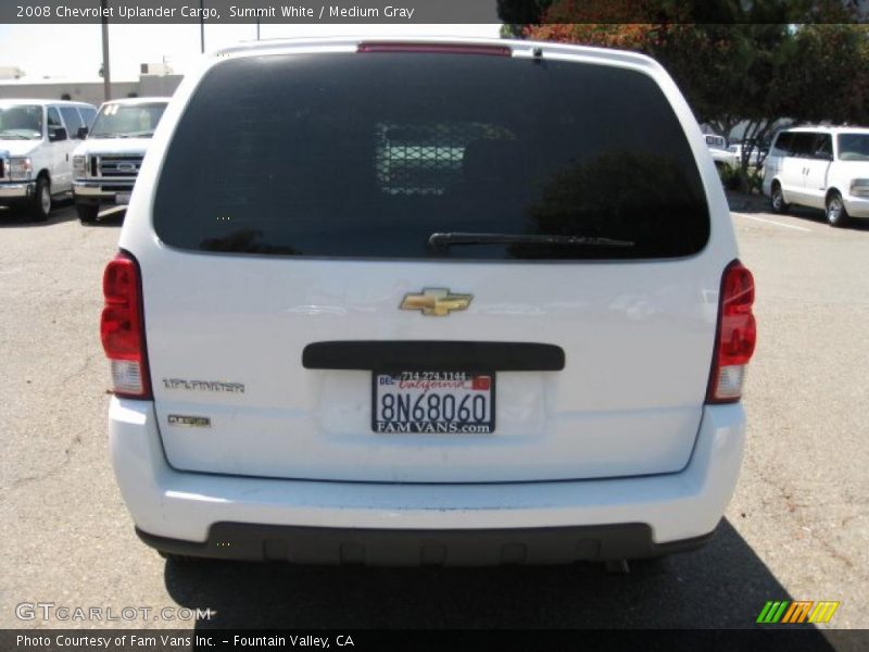 Summit White / Medium Gray 2008 Chevrolet Uplander Cargo
