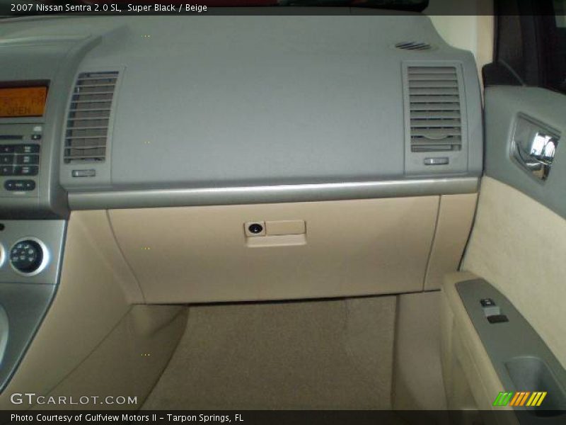 Super Black / Beige 2007 Nissan Sentra 2.0 SL