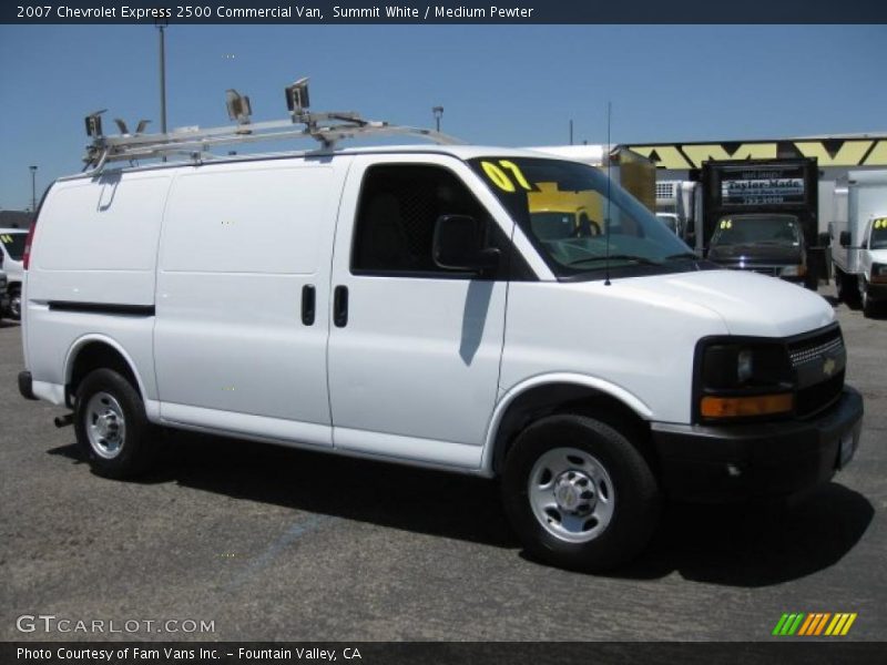 Summit White / Medium Pewter 2007 Chevrolet Express 2500 Commercial Van