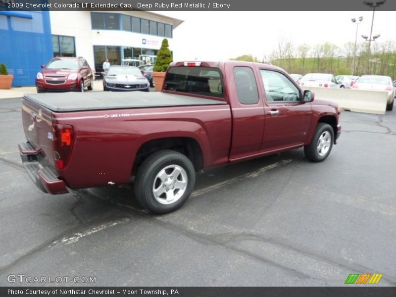 Deep Ruby Red Metallic / Ebony 2009 Chevrolet Colorado LT Extended Cab