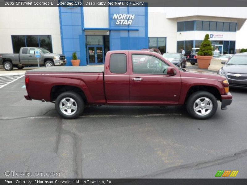 Deep Ruby Red Metallic / Ebony 2009 Chevrolet Colorado LT Extended Cab