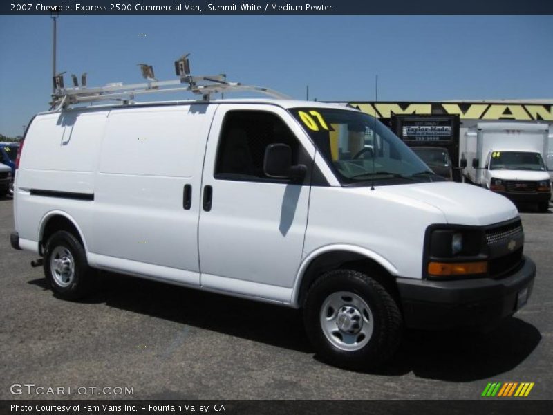 Summit White / Medium Pewter 2007 Chevrolet Express 2500 Commercial Van