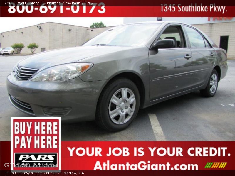 Phantom Gray Pearl / Gray 2005 Toyota Camry LE