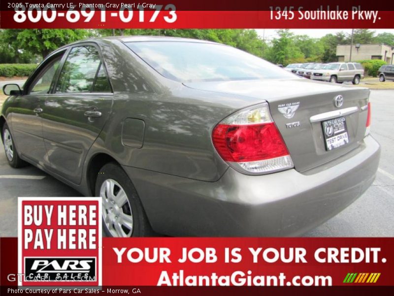 Phantom Gray Pearl / Gray 2005 Toyota Camry LE