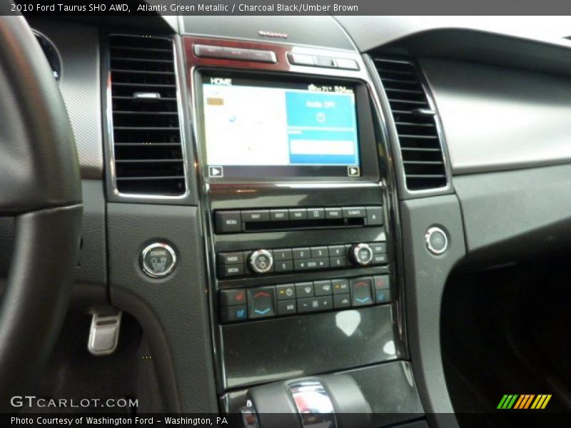 Atlantis Green Metallic / Charcoal Black/Umber Brown 2010 Ford Taurus SHO AWD